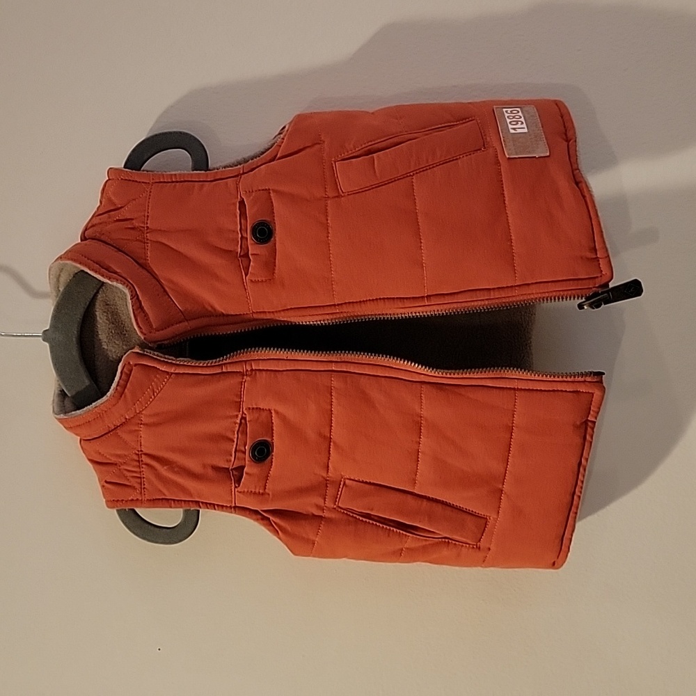 Kitestrings by Hatley size 18 months orange down vest reversible